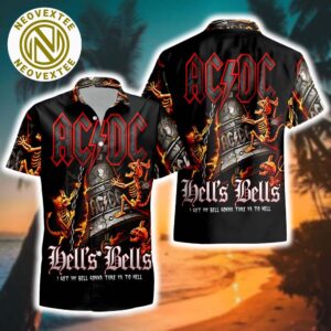 ACDC Hells Bells I Got My Bell Gonna Take Ya To Hell Summer 2025 Hawaiian Shirt