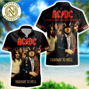 ACDC High Way To Hell Band Photo Summer 2025 Hawaiian Shirt