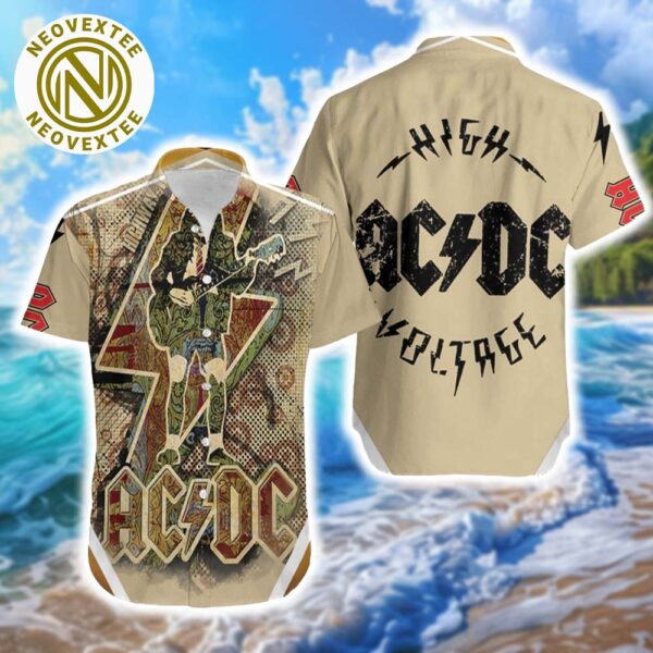 ACDC World Tour ACDC PWR UP Tour 2025 Angus Young Highway To Hell Hawaiian Shirt