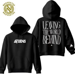 ATLiens Band Leaving The World Behind Wavy Text Hoodie T-Shirt