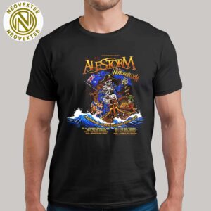 Alestorm And Nekrogoblikon Australia And New Zealand Tour 2025 List Dates Unisex T-Shirt