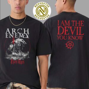 Arch Enemy Paper Tiger Tee I Am The Devil You Know Two Sides Print Classic T-Shirt