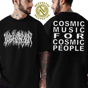 Blood Incantation Cosmic Music For Cosmic People Merch Black Two Sides Print Vintage T-Shirt