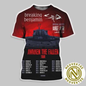 Breaking Benjamin Awaken The Fallen Tour 2025 Dates List Tour Start On April 26 2025 All Over Print Shirt