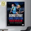 Chris Stapleton And George Strait With Parker McCollum Philadelphia PA Poster For Shows At Lincoln Financial Field On May 10 2025 Poster Canvas