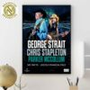 Chris Stapleton And George Strait With Parker McCollum Pittsburgh PA Poster For Shows At Acrisure Stadium On May 31 2025 Poster Canvas