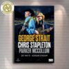 Chris Stapleton And George Strait With Parker McCollum Philadelphia PA Poster For Shows At Lincoln Financial Field On May 10 2025 Poster Canvas