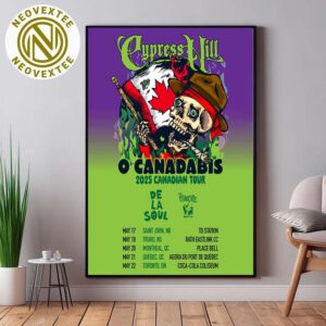 Cypress Hill The O Canadabis 2025 Canadian Tour Schedule List Dates Home Decor Poster Canvas