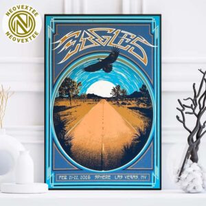 Eagles Concert Poster At Sphere In Las Vegas On February 21 And 22 2025 Home Decor Poster Canvas