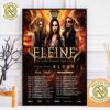 Apocalyptica Plays Metallica Vol 2 Tour 2025 With Special Guest Nita Strauss Dates List Home Decor Poster Canvas