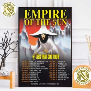 Empire Of The Sun Ask That God Tour 2025 Schedule List Dates Home Decor Poster Canvas