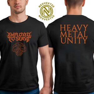 Employed To Serve Merch Tee Album Fallen Star Heavy Metal Unity Two Sides Print T-Shirt