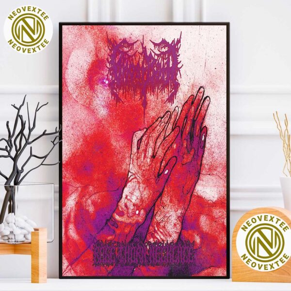 Ghost Bath Poster Rose Thorn Necklace New Album Out On May 9th Home Decor Poster Canvas