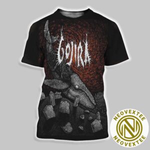 Gojira Poster Rockabilia Exclusive A Ghost In The Void by Dylan Garrett Smith All Over Print Shirt