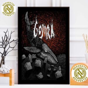 Gojira Poster Rockabilia Exclusive A Ghost In The Void by Dylan Garrett Smith Home Decor Poster Canvas