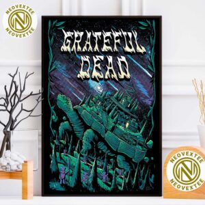 Grateful Dead Band Poster Turtles Cover Album Terrapin Station Art By Lewy Jones Home Decor Poster Canvas