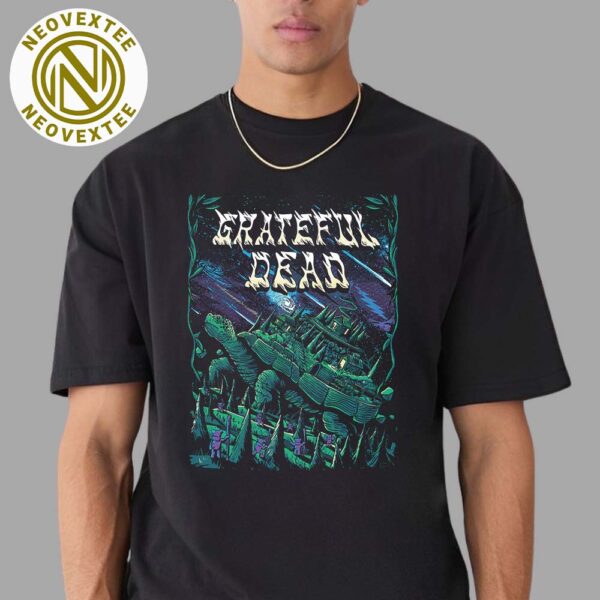 Grateful Dead Band Poster Turtles Cover Album Terrapin Station Art By Lewy Jones Unisex T-Shirt