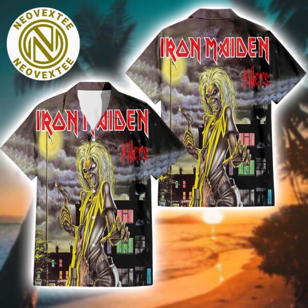 Iron Maiden Killers Album Summer Aloha Music 2025 Summer Hawaiian Shirt