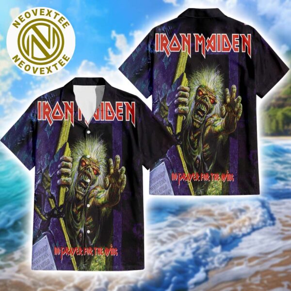 Iron Maiden No Prayer for the Dying Album Aloha 2025 Music Summer Hawaiian Shirt