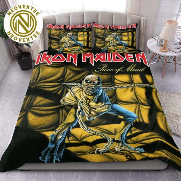 Iron Maiden Piece Of Mind Album Cover Queen Bedding Set