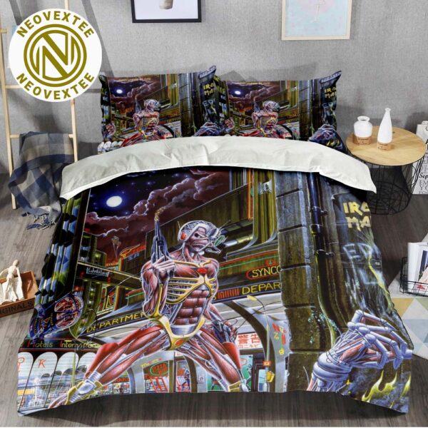 Iron Maiden Somewhere In Time Album Cover Full Bedding Set