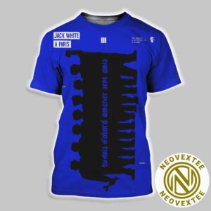 Jack White Band Music In Paris France At Le Trianon On February 23 2025 All Over Print Shirt