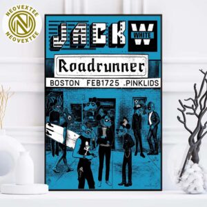 Jack White Concert Poster In Boston MA At Roadrunner On February 17 2025 Home Decor Poster Canvas