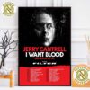 Jerry Cantrell In Boston MA Concert Poster At House Of Blues On February 4th 2025 Home Decor Poster Canvas