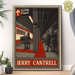 Jerry Cantrell In New York NY Poster For Show Music At Irving Plaza On February 5 2025 Home Decor Poster Canvas