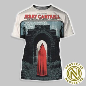 Jerry Cantrell In St Louis MO Concert Poster At The Hawthorne On February 22 2025 All Over Print Shirt