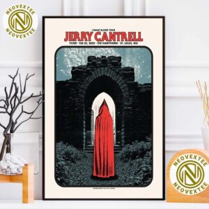 Jerry Cantrell In St Louis MO Concert Poster At The Hawthorne On February 22 2025 Home Decor Poster Canvas