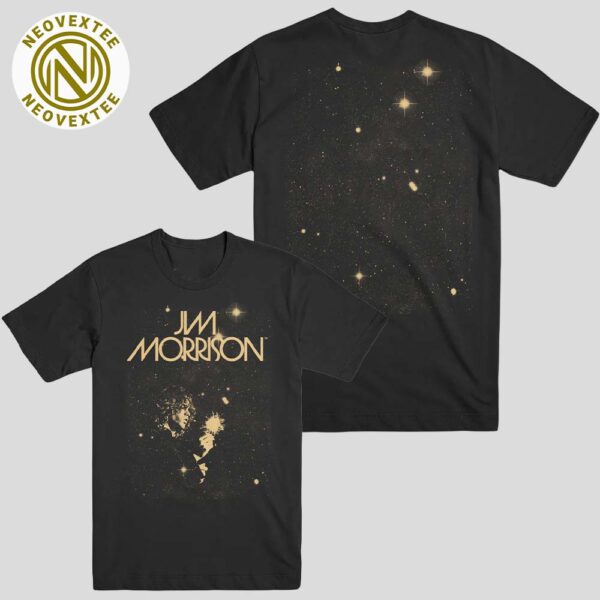 Jim Morrison Merch Tee Star Sparkler Two Sides Print Unisex T-Shirt