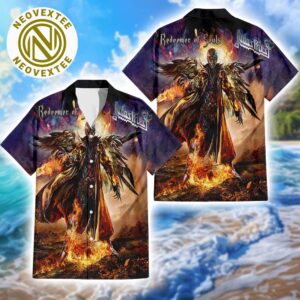 Judas Priest Album Redeemer Of Souls Cover Music Summer Aloha Summer Hawaiian Shirt 2025