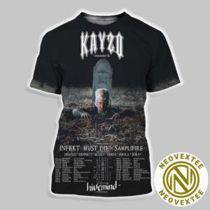 Kayzo Unleashed XL 2025 Tour Dates List All Over Print Shirt