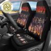 Iron Maiden Pattern Red And Black Background Car Seat Covers