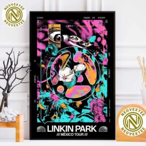 Linkin Park Poster For Pop Up Store In Mexico CDMX From Zero World Tour 2025 Home Decor Poster Canvas