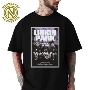 Linkin Park Poster For Saitama Japan At Saitama Super Arena From Zero World Tour 2025 On February 11-12 2025 Unisex T-Shirt