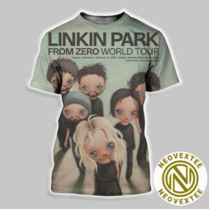 Linkin Park Poster In Jakarta From Zero World Tour 2025 At Madya Stadium Gelora Bung Karno On February 16 2025 Art By Ryo Laksamana All Over Print Shirt