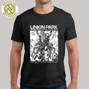 Linkin Park Poster In Japan Art By Takashi Okazaki At Saitama Super Arena On February 12 2025 From Zero World Tour 2025 Classic T-Shirt