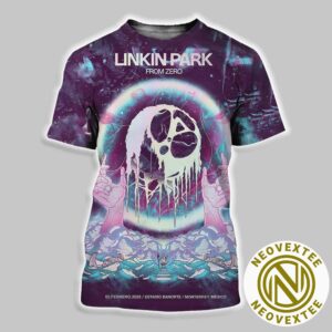 Linkin Park Poster In Monterrey Mexico At Estadio Banorte From Zero World Tour 2025 On February 5 2025 All Over Print Shirt