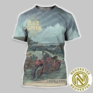 Luke Combs In Sydney Australia Third Gig Poster At Accor Stadium On January 31 And February 1 2025 All Over Print Shirt