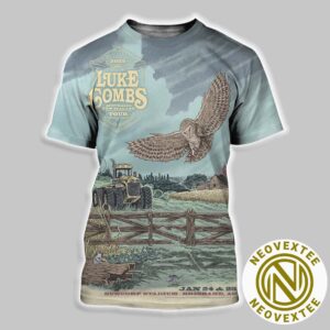 Luke Combs Second Gig Poster For Brisbane Australia At Suncorp Stadium On January 24 And 25 2025 All Over Print Shirt