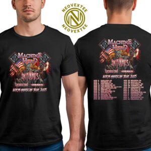 Machine Head North American Tour 2025 Dates List Two Sides Print Unisex T-Shirt