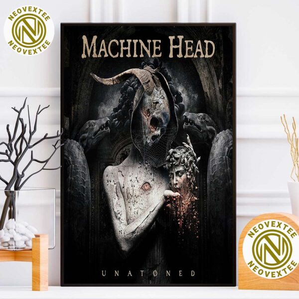 Machine Head Unbound Album 11th Drops Out April 25 2025 Home Decor Poster Canvas