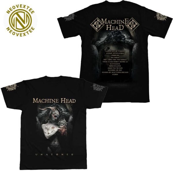 Machine Head Unbound Merch Tee Tracks Two Sides Print Unisex T-Shirt