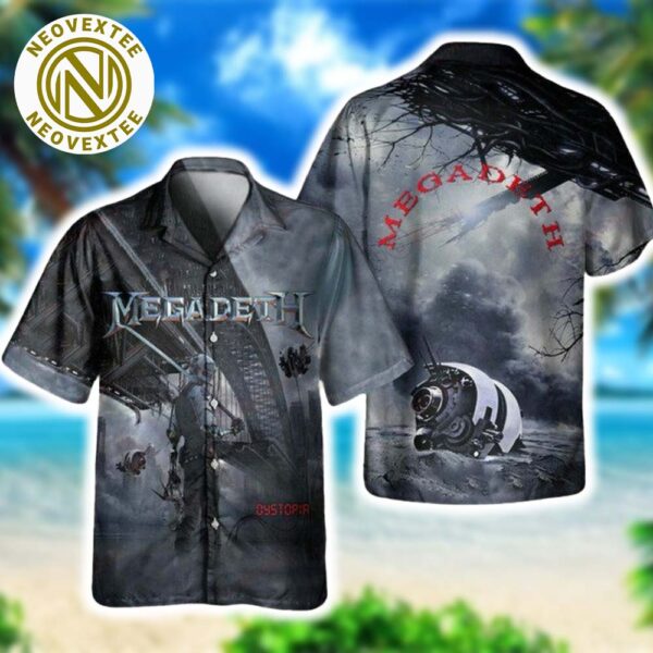 Megadeth Dystopia Album Aloha Summer Hawaiian Shirt For Family