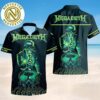 Megadeth Hellfire Skull Face To Face Skull Aloha Gift Summer Hawaiian Shirt