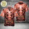 Megadeth Rock Aloha Skull Throne Gift For Fan Summer Hawaiian Shirt