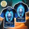 Megadeth Rock Aloha Skull Throne Gift For Fan Summer Hawaiian Shirt