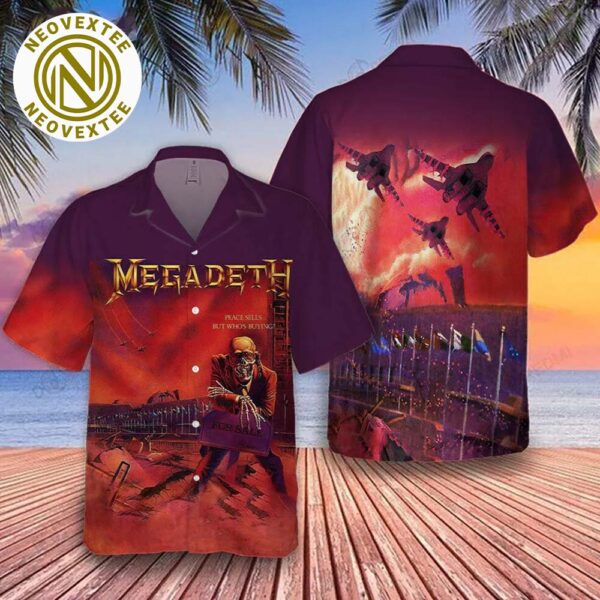Megadeth Rock Band Peace Sells But Who’s Buying Best Album Aloha Summer 2025 Hawaiian Shirt